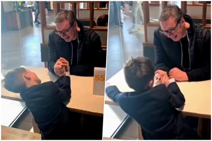 (VIDEO) „VUKAN SE LEPO DOTERAO I IZVEO TATU!“ Vučić prvi&hellip;