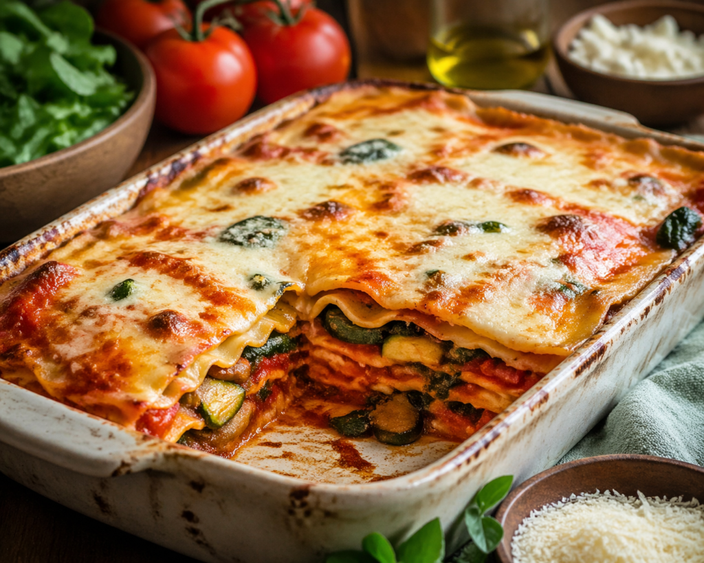 Vegetarijanske lazanje (4–6 porcija)