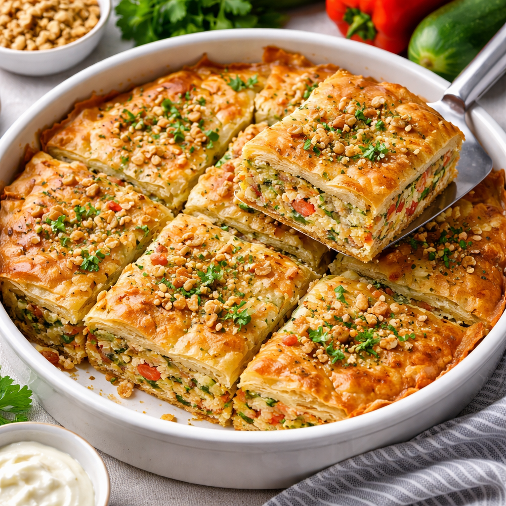 Pita sa povrćem i orasima (sočna verzija)