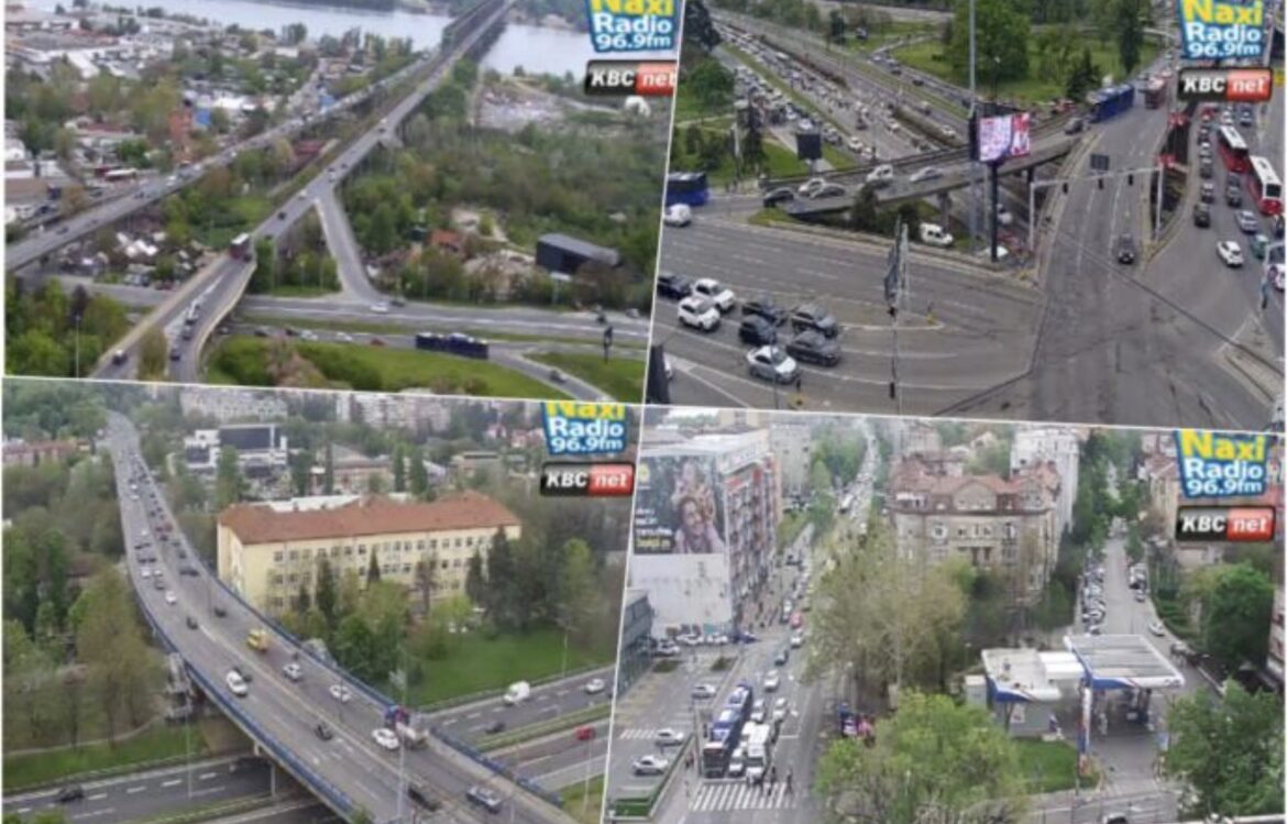 GAZELA KRCATA, BRANKOV PUN, ALI SVE TEČE: Na Pančevcu i Plavom mostu nema kolona, ovako jutros izgleda saobraćajni špic u Beogradu (FOTO)