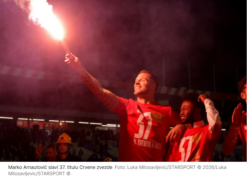 OVAKO SU FUDBALERI CRVENE ZVEZDE PROSLAVILI 37. TITULU ŠAMPIONA: Arnautović&hellip;