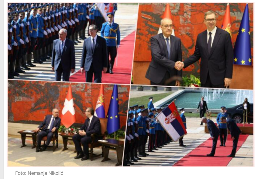 UŽIVO PALATA SRBIJA Predsednik Vučić dočekao švajcarskog predsednika uz najviše&hellip;