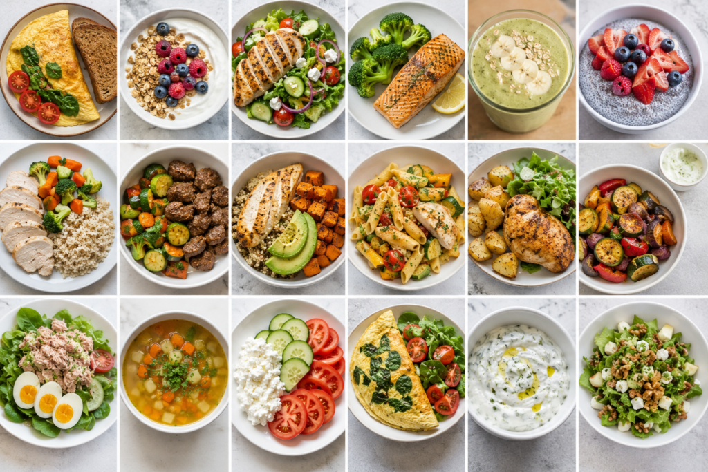 Plan ishrane za 7 dana (1450–1600 kcal dnevno)