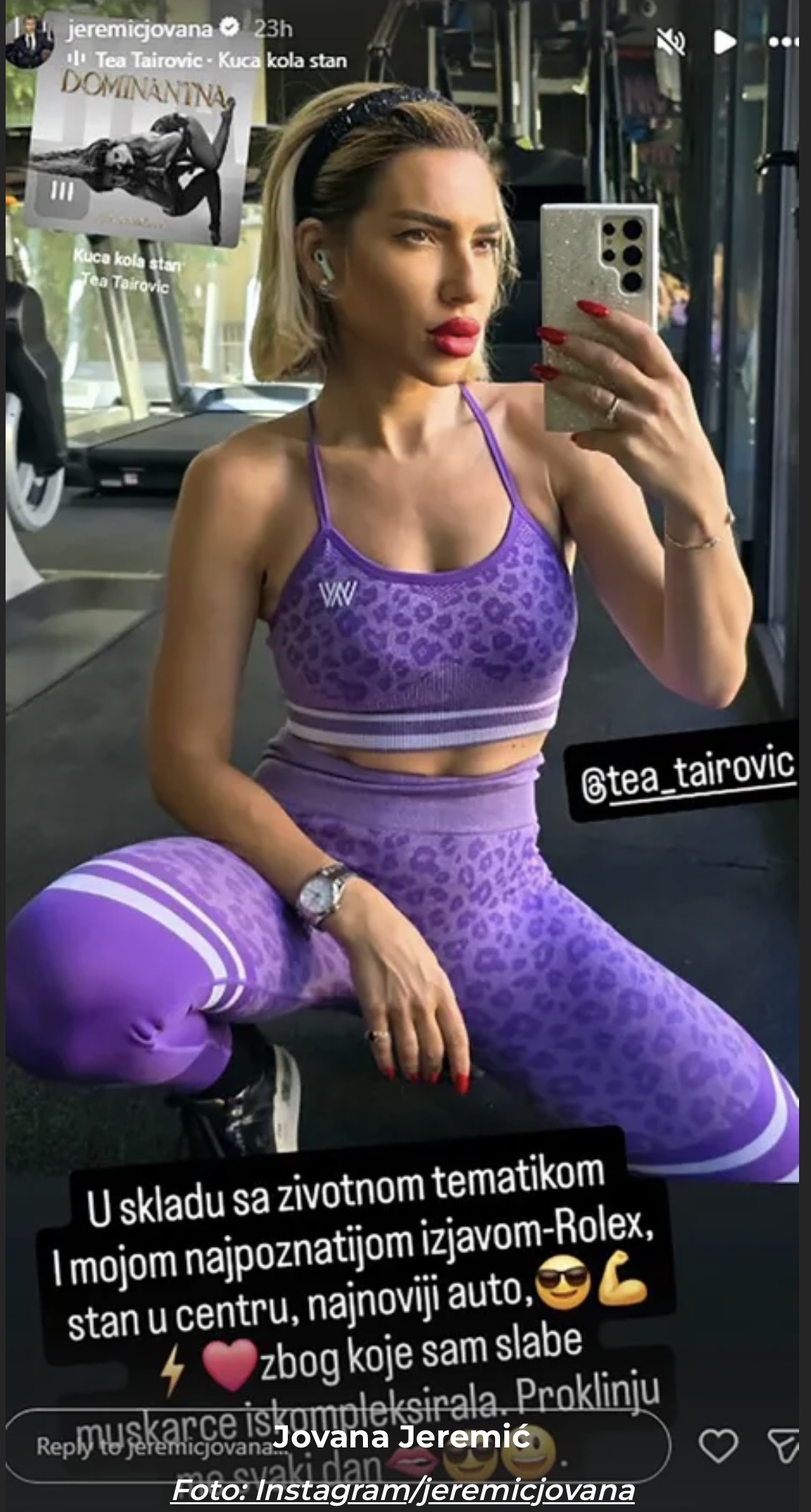 Jovana pokazala kako trenira gluteus: Ne odustaje od izjave o&hellip;