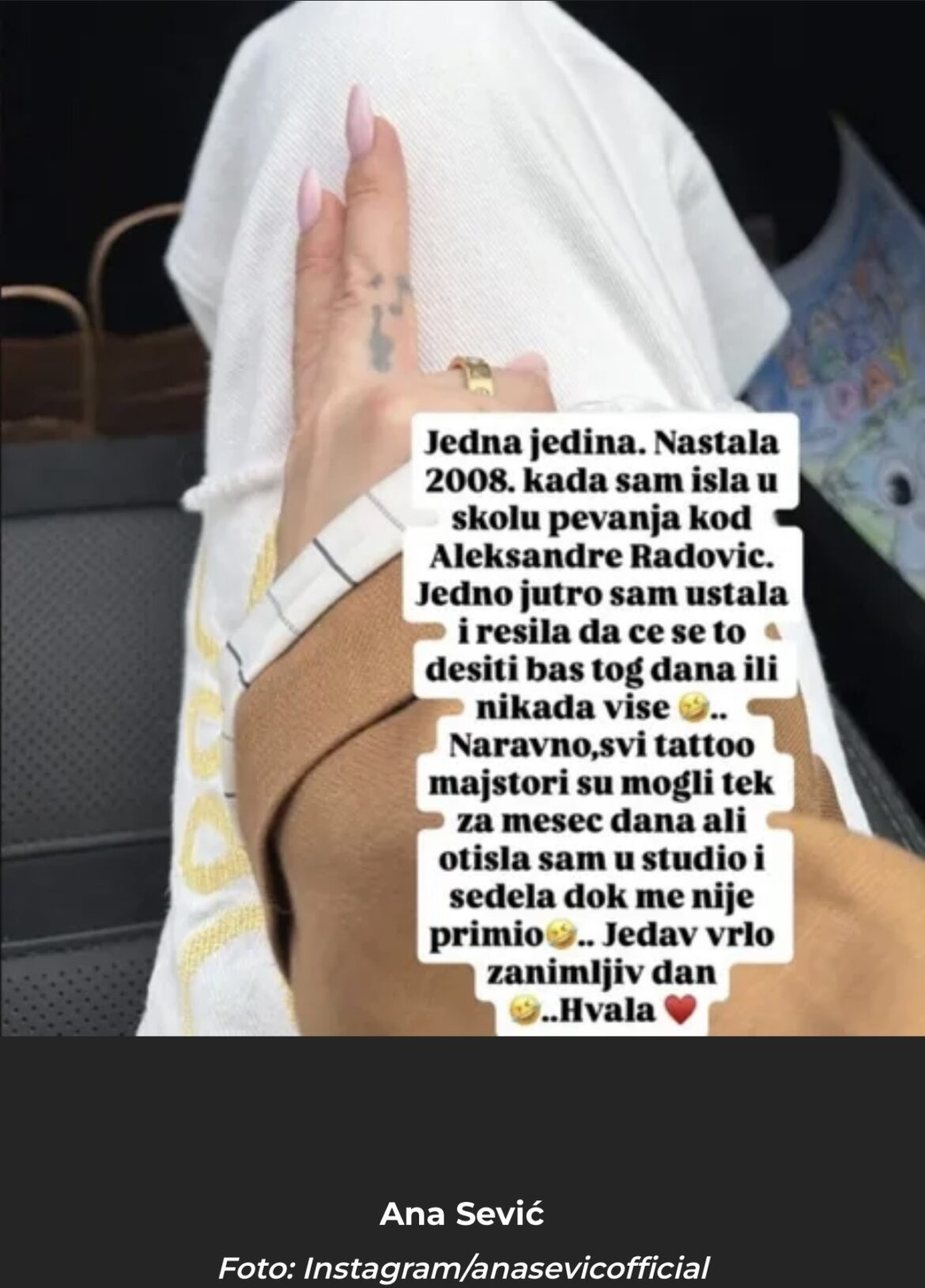 Ana Sević pokazala tajnu tetovažu, bićete u čudu kad vidite gde se nalazi: Godinama na sceni a niko nije video