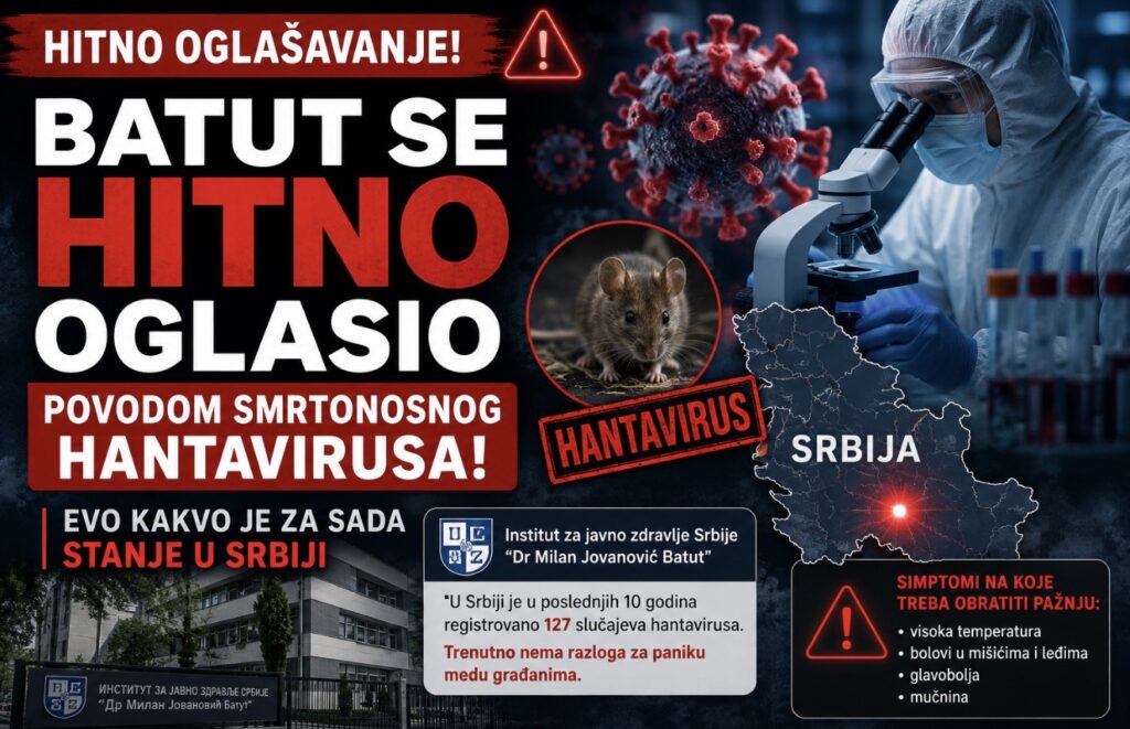 Batut se HITNO oglasio povodom smrtonosnog hantavirusa! Evo kakvo je&hellip;