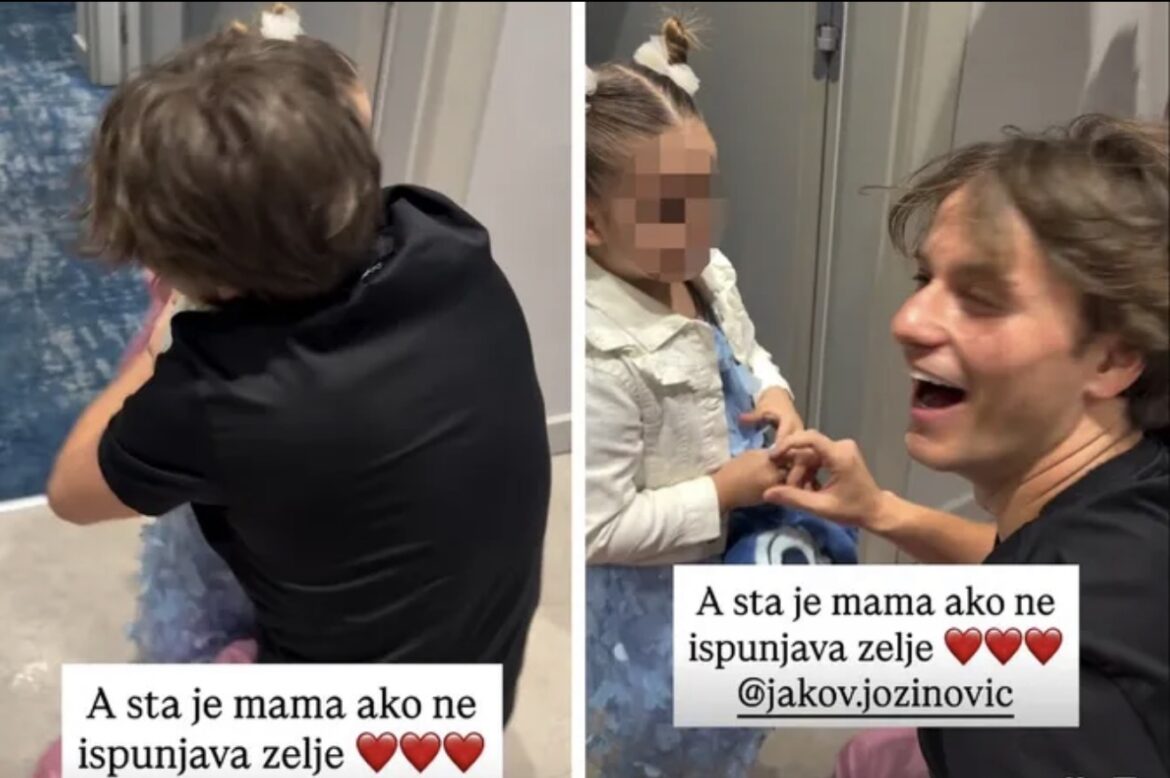 Ćerka Marije Mikić upoznala Jakova Jozinovića: Mama joj ispunila najveću želju, ovako je devojčica reagovala