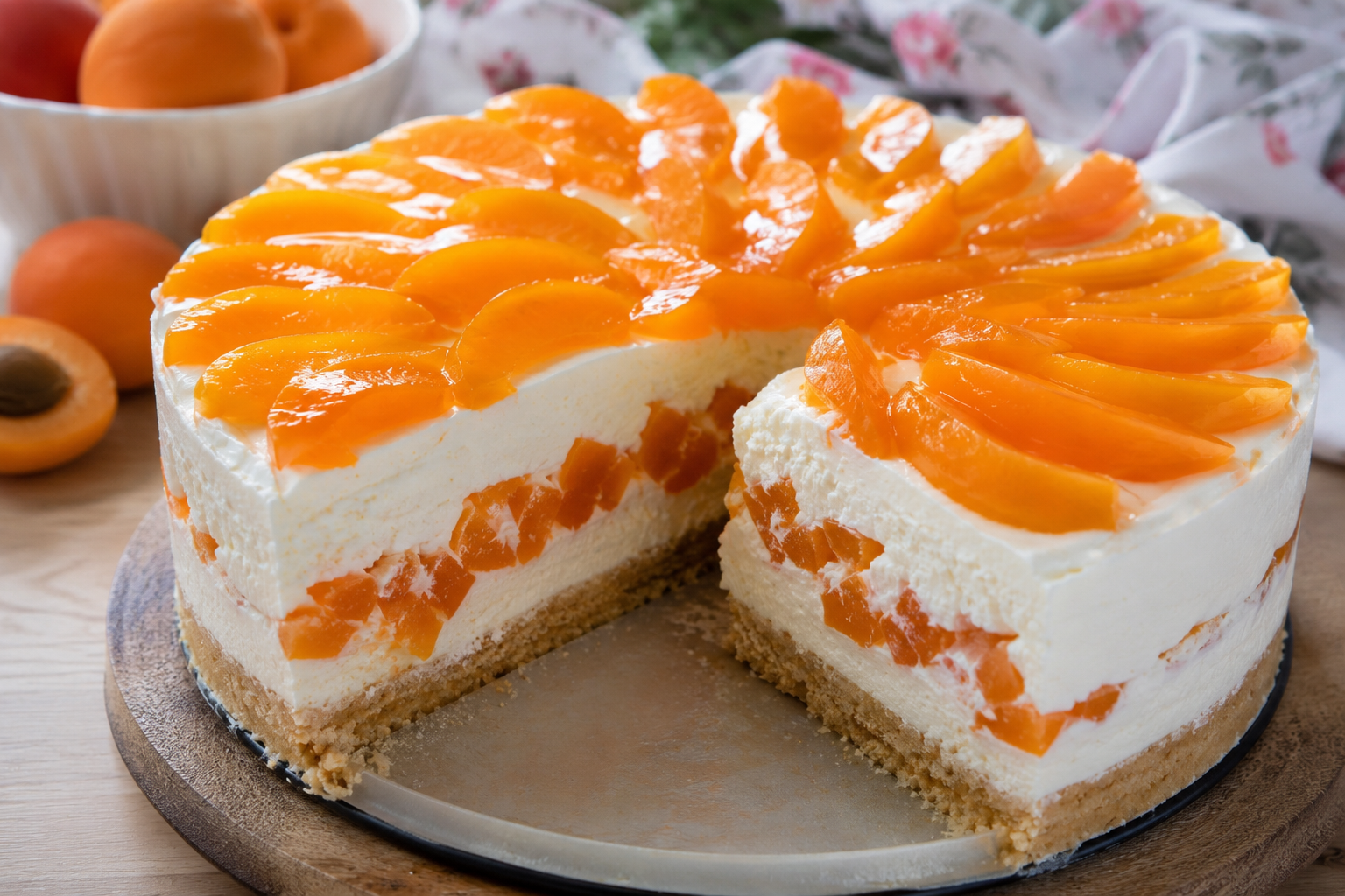 Plazma torta sa kajsijama – lagana letnja poslastica