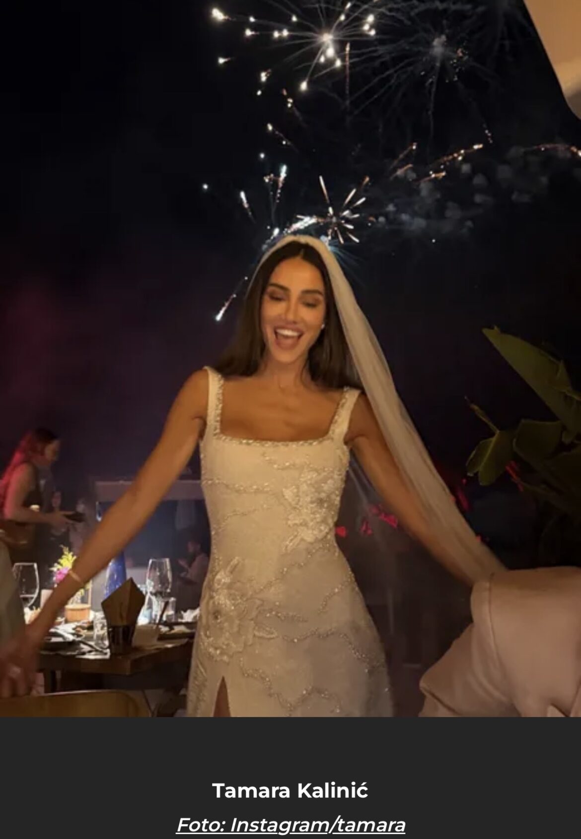 „Stigla mlada“ Tamara Kalinić na devojačkoj večeri u beloj haljini od 2.500€: Udaje se za moćnog Italijana