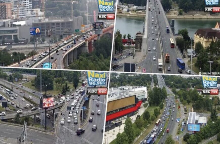 KAKO TRENUTNO IZGLEDA JUTARNJI ŠPIC U BEOGRADU: Evo gde se stvaraju zastoji, a gde nema žive duše (FOTO)