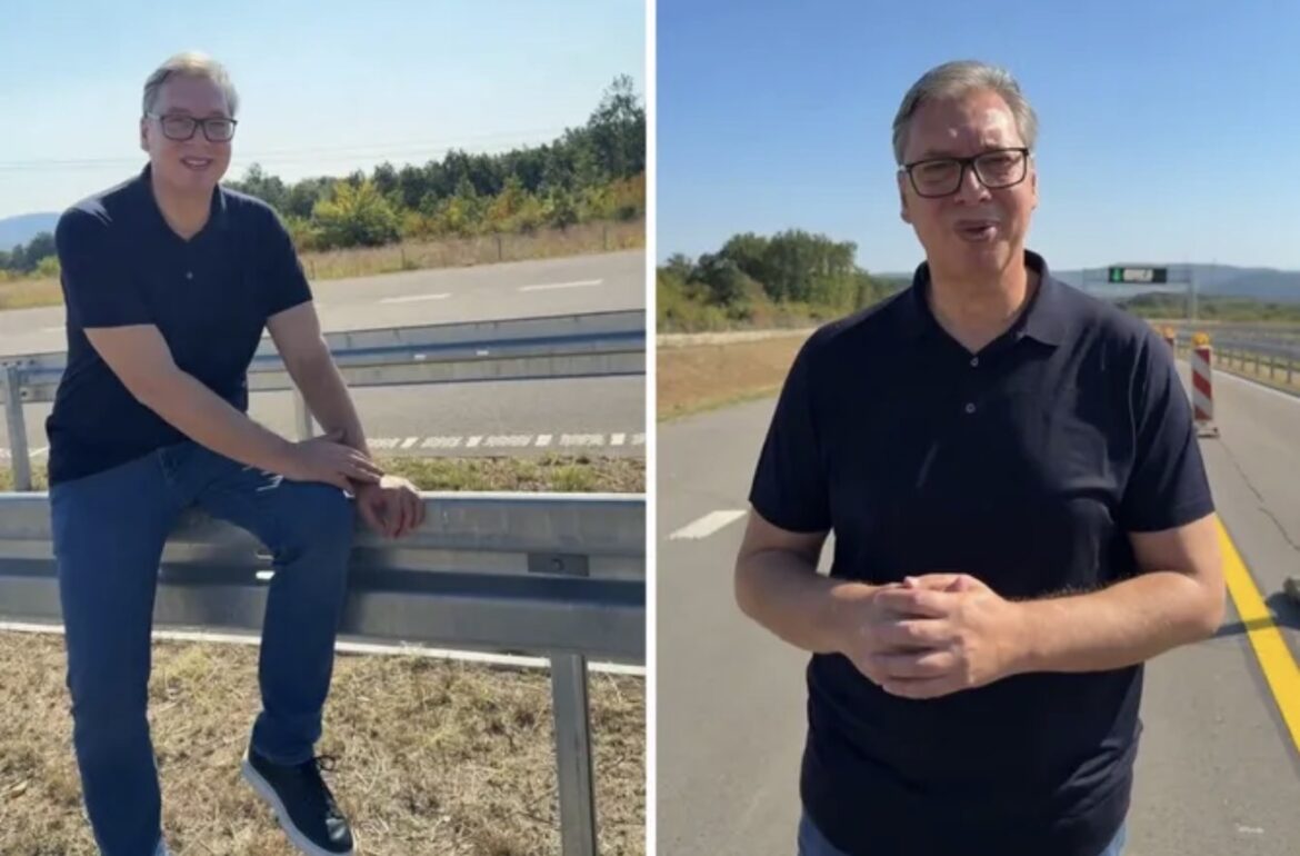 Vučić: Otvoreno prvih pet kilometara brze saobraćajnice, obilaznice oko Kragujevca