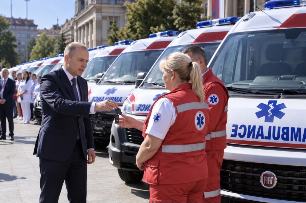 Lončar uručio 20 saniteta predstavnicima zdravstvenih ustanova u Srbiji