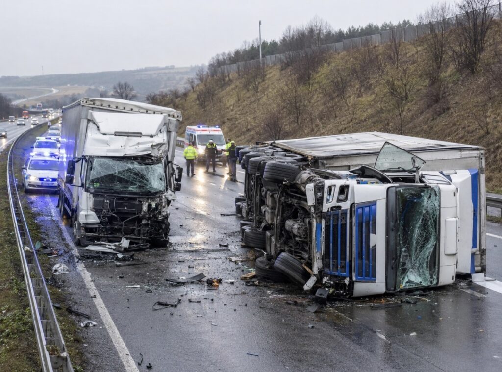 STRAVIČAN SUDAR DVA KAMIONA KOD BATOČINE! Ima povređenih, jedno vozilo&hellip;