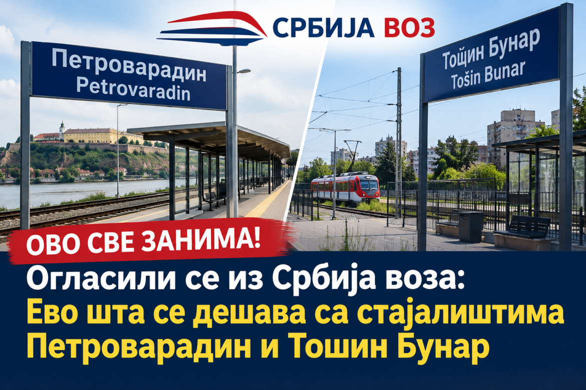Ovo sve zanima! Oglasili se iz Srbija voza: Evo šta se dešava sa stajalištima Petrovaradin i Tošin Bunar