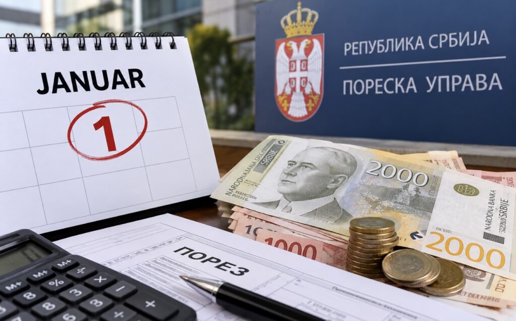Od januara nova pravila za plaćanje poreza