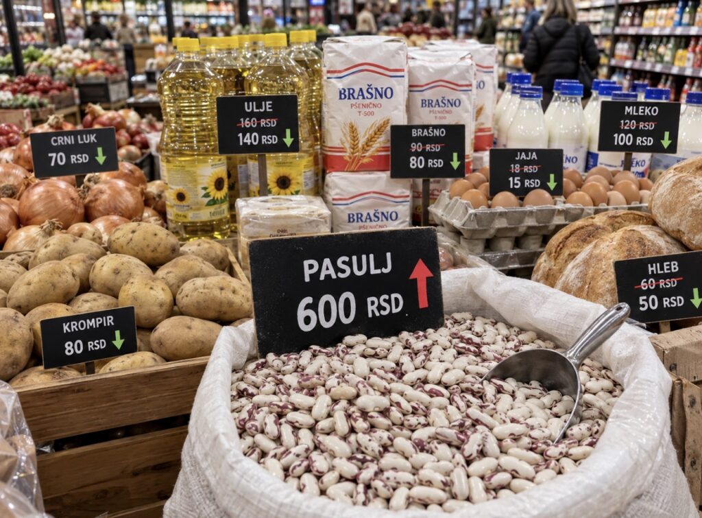 NOVE CENE HRANE U SRBIJI: Pasulj otišao na 600 dinara,&hellip;