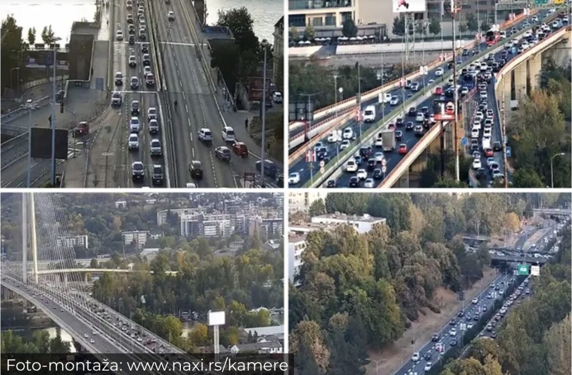 ŠTA SE DEŠAVA U BEOGRADU: Potpuni haos na Mostu na Adi, pakao u Mihajla Pupina, na Gazeli sve stoji ka Nišu!