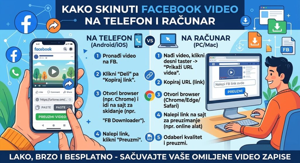 Želite da sačuvate video sa Facebook? Evo kako ga možete&hellip;