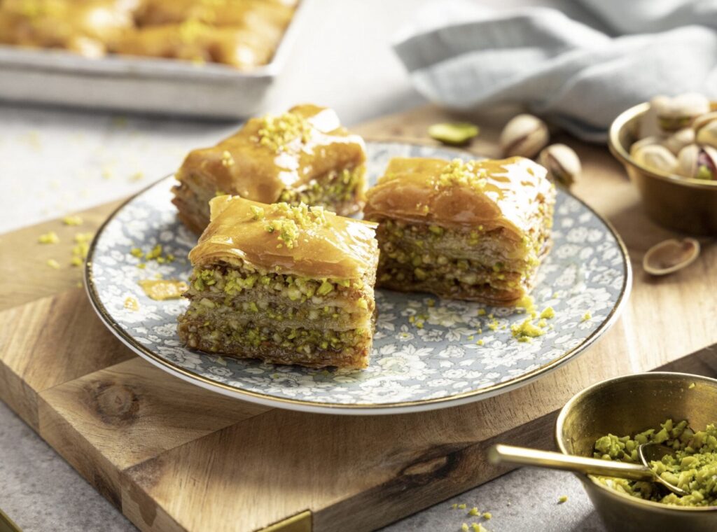 Baklava sa pistaćima hrskava spolja, sočna iznutra
